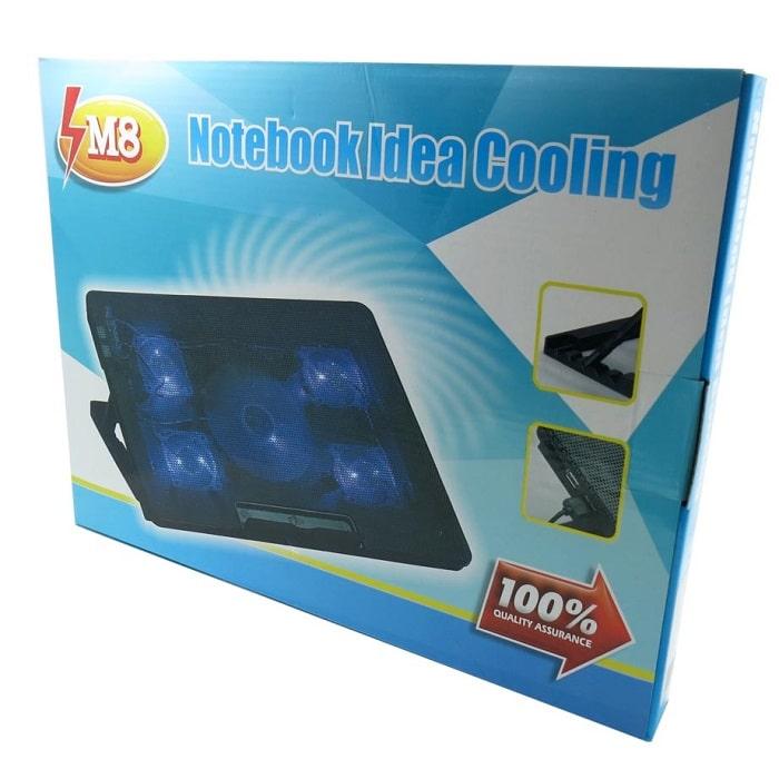 Подставка для ноутбука с подсветкой и охлаждением М8 - фото 3 - id-p86443485