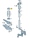 Проставка задней пружины, PASSAT, GOLF, TOURAN, JETTA, OCTAVIA, A3, фото 2