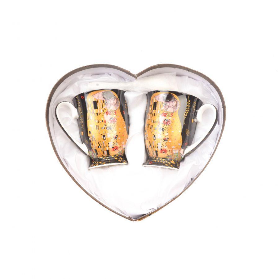 Набор из двух чашек "Поцелуй" (Густав Климт) - фото 1 - id-p86471948