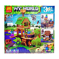 Конструктор Lele 33220 My World 3в1 Дом-корабль зомби (аналог Lego Minecraft) 279 деталей