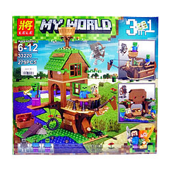 Конструктор Lele 33220 My World 3в1 Дом-корабль зомби (аналог Lego Minecraft) 279 деталей