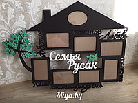 Мультирамка для 8 фото "Семья"