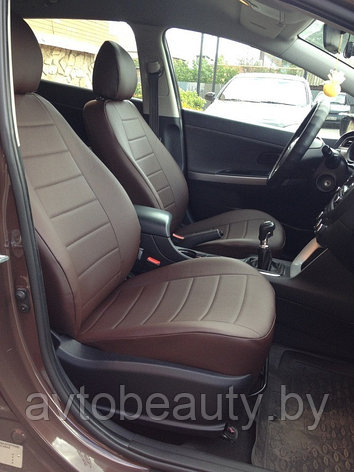 Чехлы для Volkswagen Tiguan (07-16) Экокожа, фото 2