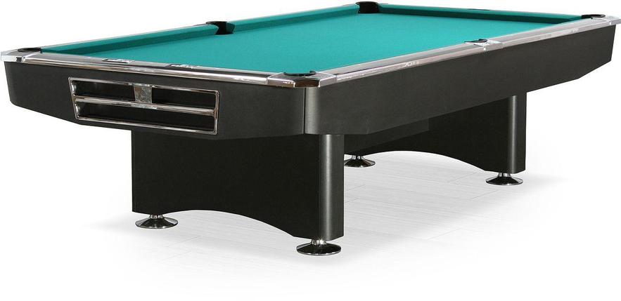 Бильярдный стол для пула "Competition" 9 ф (матово-чёрный) в комплекте, аксессуары + сукно, фото 2