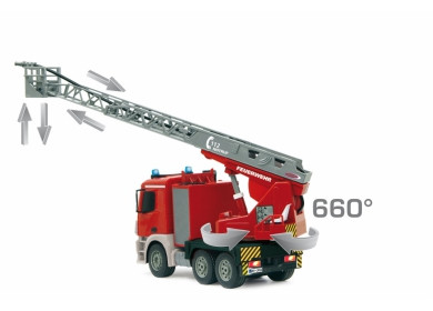 Радиоуправляемая пожарная машина 43 см Mercedes-Benz Antos Fire Truck Double Eagle 1/20 (E527-003) - фото 3 - id-p86503044