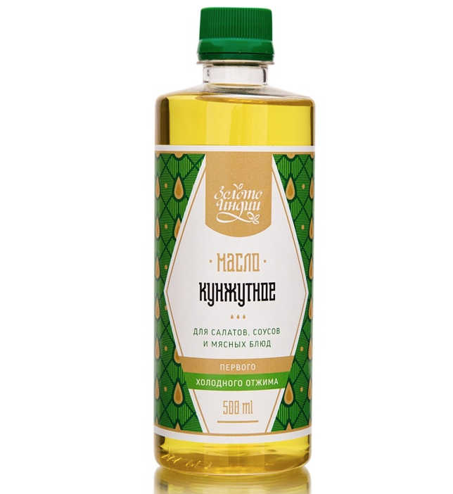 Кунжутное масло первого холодного отжима (Sesame Oil Top Quality) Золото Индии, 500 мл