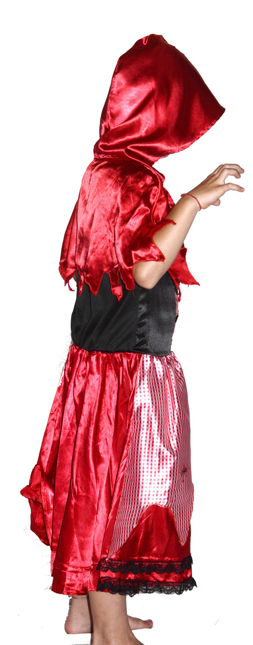 Платье карнавальное Зомбо-Красная Шапочка на 11-12 лет - фото 4 - id-p86515388