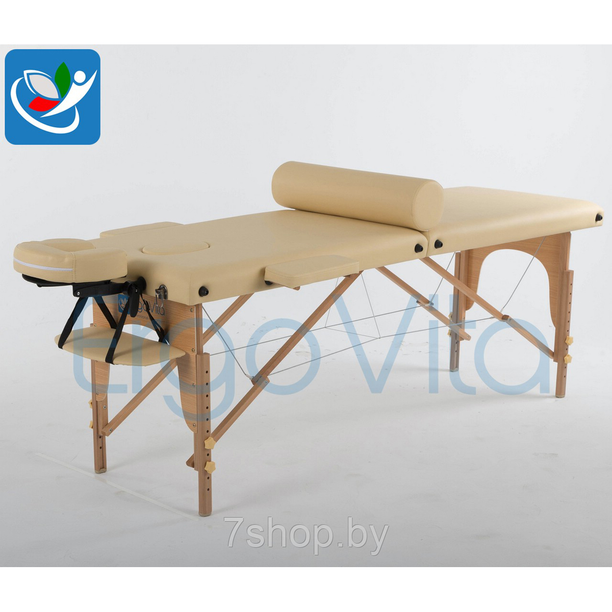Складной массажный стол ErgoVita Classic (бежевый) - фото 1 - id-p86563463