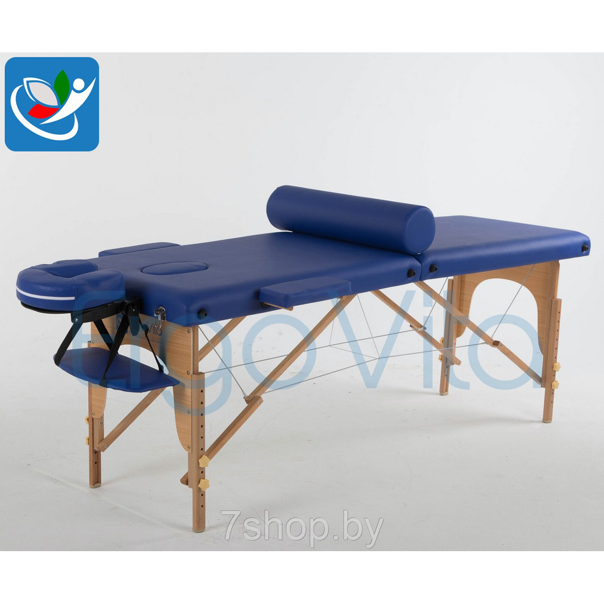 Складной массажный стол ErgoVita Classic (синий) - фото 1 - id-p86563465