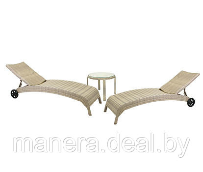 Комплект 2 шезлонга и столик WICKER, Garden4you (SUN) 11759, 13373 - фото 1 - id-p4245023