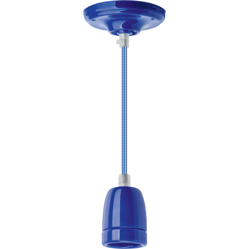 Декоративный подвесной светильник Navigator NIL-SF03-012-E27 60Вт, керамика синий - фото 1 - id-p86582689