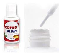 Корректирующая жидкость "Fluid" с кисточкой на спиртовой основе, Kores ЦЕНА БЕЗ НДС.