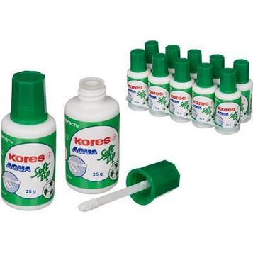 Корректирующая жидкость "Aqua Soft Tip" с губкой на водной основе, Kores ЦЕНА БЕЗ НДС.