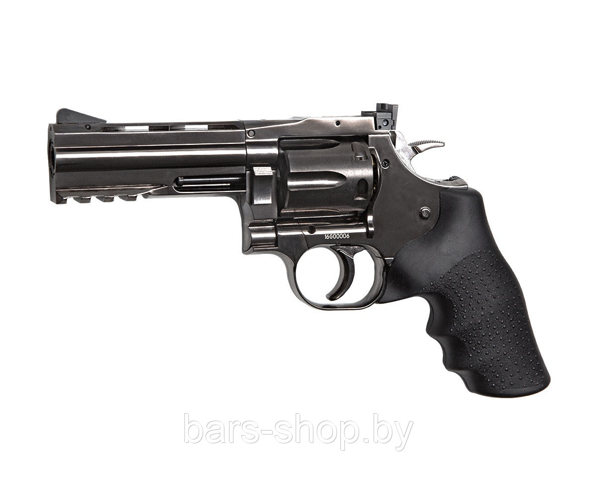 Пневматический револьвер ASG Dan Wesson 715-4 steel grey 4,5 мм