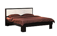 Кровать двойная Олмеко Розалия (венге / ПВХ золотой ясень с ортопедическим основанием)
