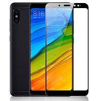 Противоударное защитное стекло с полным клеем Full Glue Screen Cover 0.3mm черное для Xiaomi Mi A2\ Mi 6X