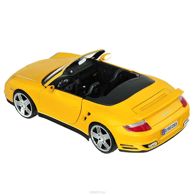 Коллекционная модель автомобиля Porsche 911 Turbo Cabriolet 1:24 - фото 2 - id-p86723950