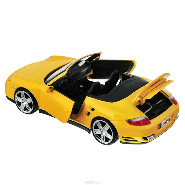 Коллекционная модель автомобиля Porsche 911 Turbo Cabriolet 1:24