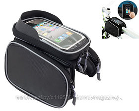 Велосипедная сумка на раму,с водонепроницаемым чехлом для телефона РВ3