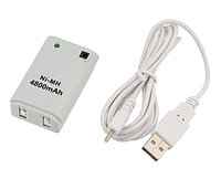 Аккумулятор для XBOX 360 White+USB кабель
