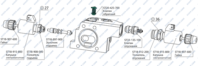 Клапан обратный ST20-425-700