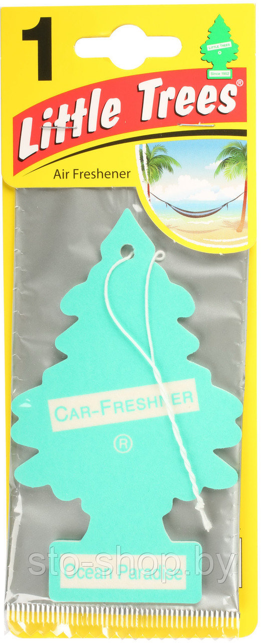 Ароматизатор для салона авто подвесной Океан Little Trees Air Freshener Ocean Paradise (Швейцария)