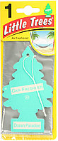 Ароматизатор для салона авто подвесной Океан Little Trees Air Freshener Ocean Paradise (Швейцария)