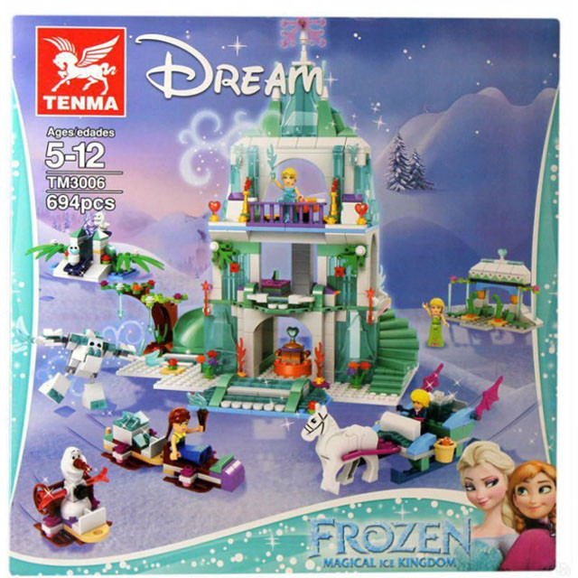 Конструктор Tenma Frozen TM3006 Ледяной Замок Эльзы (аналог Lego Disney Frozen) 694 детали - фото 1 - id-p86807595
