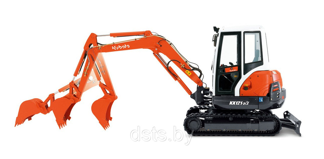 Аренда миниэкскаватора KUBOTA KX121-3 Alpha - фото 3 - id-p3552319