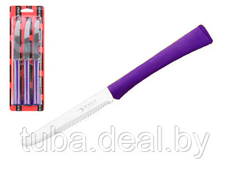 Набор ножей столовых, 3шт., серия INOVA D+, фиолетовые, DI SOLLE (Супер цена! Длина: 217 мм, длина лезвия: 101