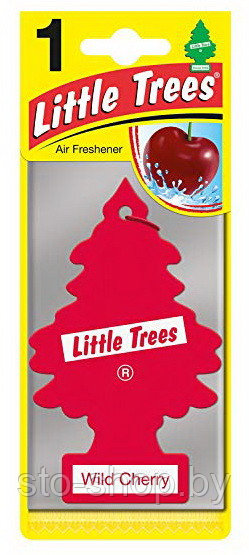 Ароматизатор для салона авто подвесной Вишня Little Trees Air Freshener Wild Cherry (Швейцария) - фото 1 - id-p86881510