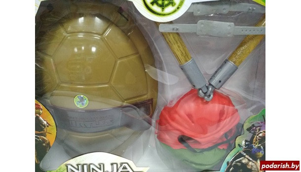 Набор NINJA TURTLES костюм (маска+панцирь+нунчаки) - фото 2 - id-p86883751