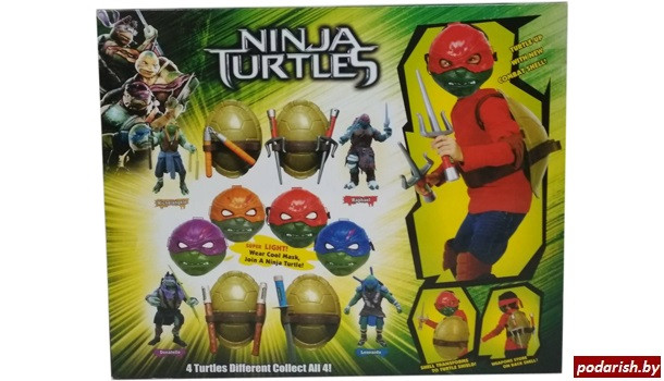 Набор NINJA TURTLES костюм (маска+панцирь+нунчаки) - фото 4 - id-p86883751