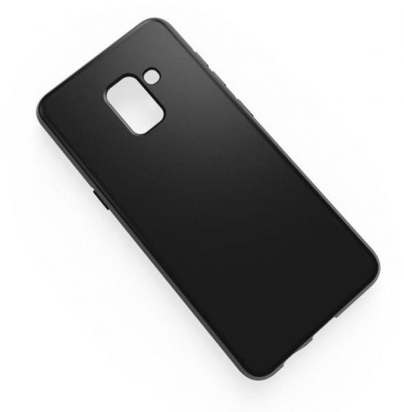 Чехол-накладка для Samsung Galaxy A6+ / Plus (2018) SM-A605 (силикон) черный - фото 1 - id-p79866890