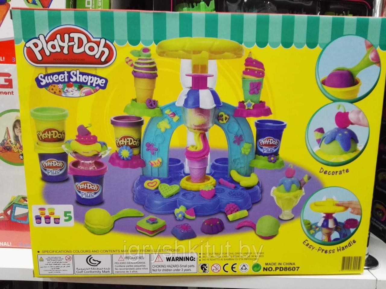 Набор для лепки из пластилина Play-Doh "Фабрика мороженого" Плей до - фото 2 - id-p86928858