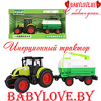 Трактор с цистерной Farmland 1:16 инерционная игрушка WY900A