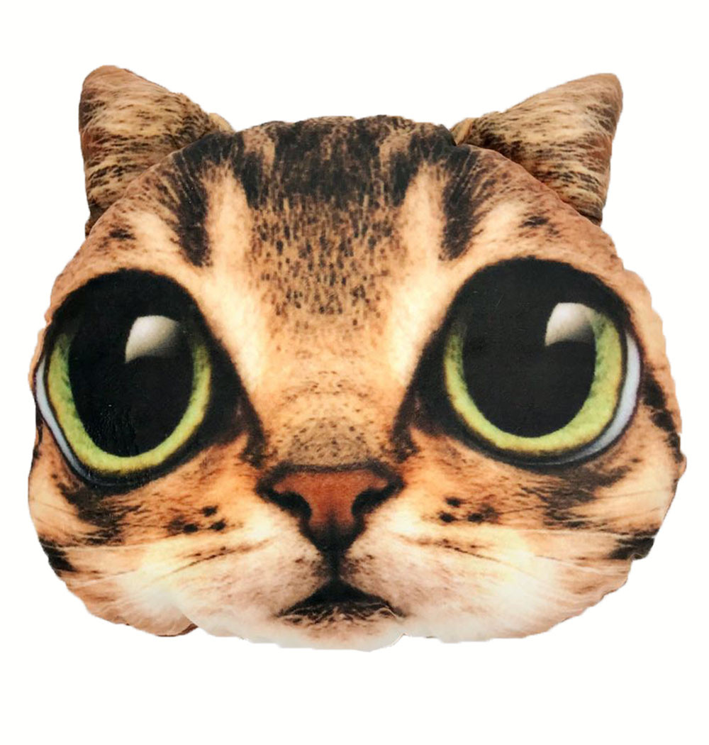 Подушка 3D Мордочка кота "Рыжик"