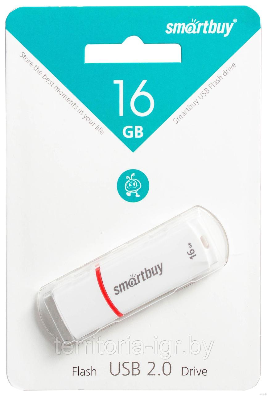 USB-накопитель 16Gb Crown series SB16GBCRW-W белый Smartbuy - фото 1 - id-p86962034