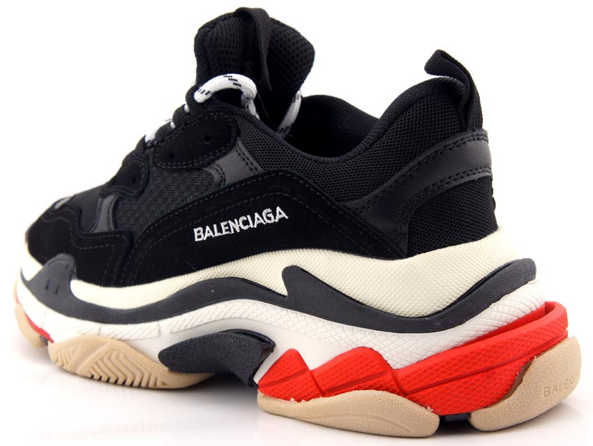 Кроссовки Balenciaga Triple S Black мужские - фото 3 - id-p86968838