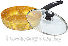 Сковорода Bekker  Golden с крышкой 24 см  арт.BK-3795