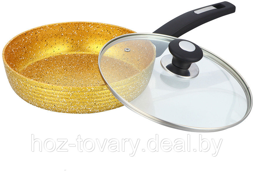 Сковорода Bekker Golden с крышкой 24 см арт.BK-3795 - фото 1 - id-p86969712