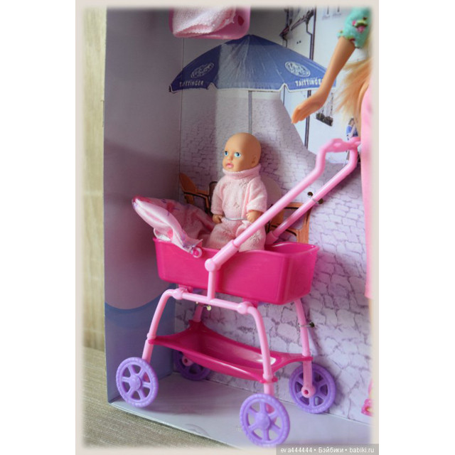 Кукла Defa Lucy 8358 с пупсом в коляске - фото 6 - id-p86973517