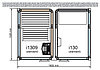 Комбинированная сауна с пародушевой кабиной Tylo Impression Twin 130/1309/W белый профиль, фото 2