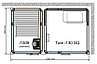 Комбинированная сауна с пародушевой кабиной Tylo Impression Twin 130SQ/1309 белый профиль, фото 2