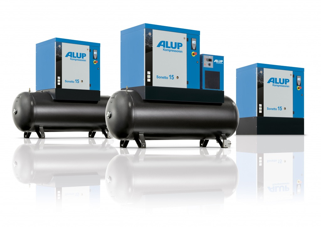 Винтовой компрессор ALUP SONETTO 8 - 10 бар на ресивере 270 л.
