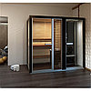 Комбинированная сауна с пародушевой кабиной Tylo Impression Twin 130SQ/1713 черный профиль, фото 9