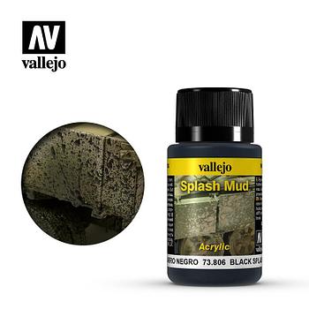 Везеринг для моделизма эффект черная густая грязь, 40 мл, Vallejo