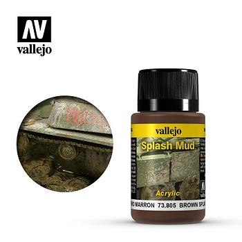 Везеринг для моделизма эффект брызги коричневой грязи, 40 мл, Vallejo