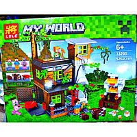 Конструктор lele майнкрафт Домик в джунглях my World 33205 526 дет