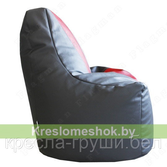 Кресло мешок Спортинг Чемпион (серый с красным) - фото 2 - id-p87000859